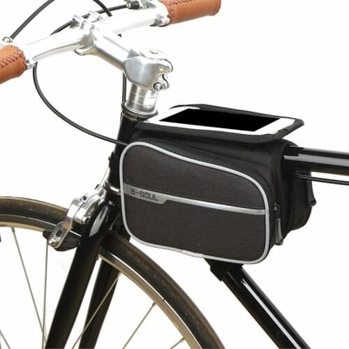 Cycling Bicycle Bike Bag Head Tube Handlebar Waterproof Touch Screen Bag Case Holder Case Pannier For 4.8-6.2 inch phone