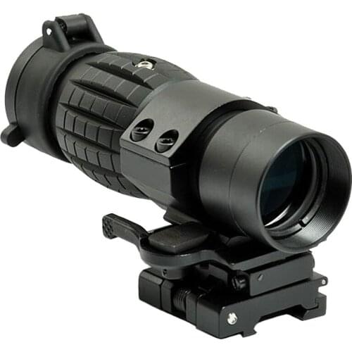 High quality QD FTS 3X Magnifier Scope Tactical 3X-FTS Magnifier Sight Quick Release with Flip to Side Mount for 20mm Rail