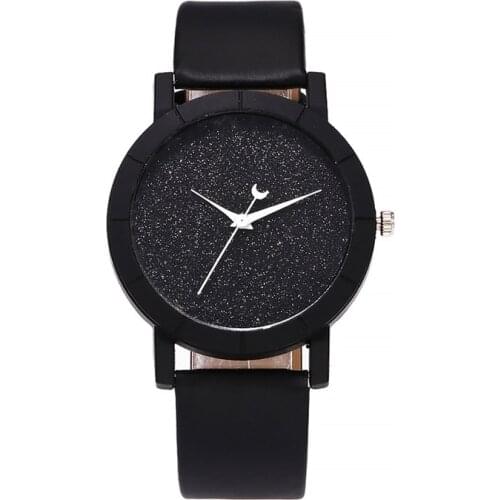 Womens Watch Preppy Simple Sweet Ladylike Casual Watch Women Unique Romantic Starry Sky Dial Fashion Quartz Watches 1115