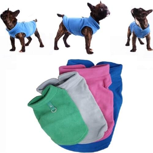 Winter Warm Pet Dog Clothes Vest Puppy Dog Cat Harness Coat Costumes Fleece Casual Jacket For Small Dogs Chihuahua Sweatshirt
