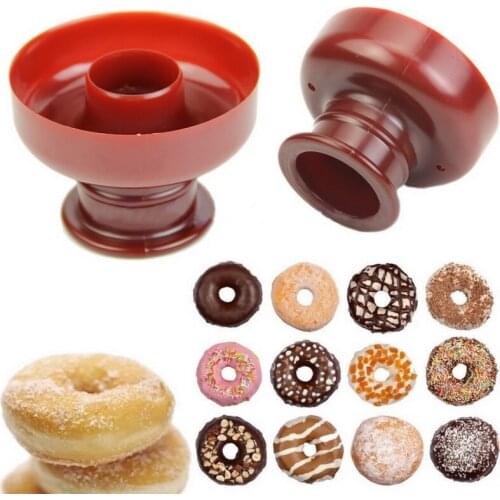 1Pcs DIY Tool Donuts Maker Mold Food Grade Plastic Doughnuts Maker Cutter Fondant Cake Bread Desserts Bakery Mould