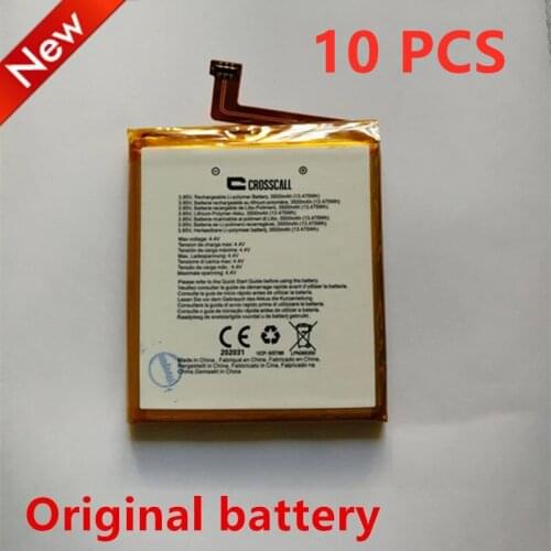 10pcs 3500mAh LPN385350 Replacement Battery For CROSSCALL TREKKER X3 Built-in Li-ion bateria Li-Polymer Batterie