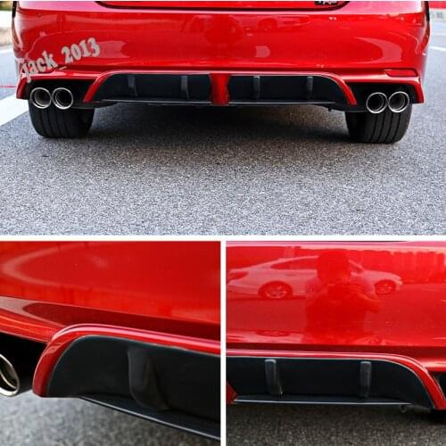 2PCS ABS Black Rear Bumper Lip Diffuser Refit Fit For Toyota Camry SE/XSE 2018 Auto modification parts