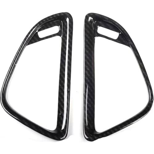 2Pcs Car Dashboard Side Air Vent Frame Cover Stickers For Chevrolet Cruze 2017 2018 2019 Auto Styling Moldings