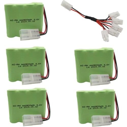 9.6v 2800mAh Battery Charger Sets For Rc toy Car Tank Train Robot Boat Gun NI-MH AA 9.6v Rechargeable Battery Pack