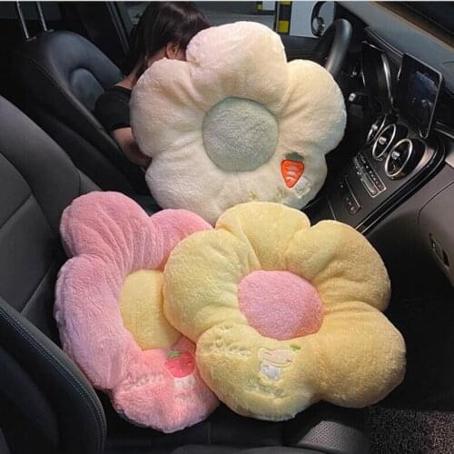 Car Lumbar Support Waist Pad Cartoon Cute Car Multifunction Seat Cushion Interior Ornaments