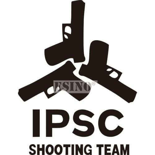 Car Styling IPSC Shooting Team Creative Auto Decal Cartoon Car Sticker PVC 3D Carving Bumper Body Decal Pattern Vinyl