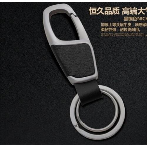 Car-Styling Metal Key Ring Cowhide KeyChain For LADA Vesta Granta 1300 Niva Samara Signet Priora Kalina Safarl largus vaz 2110