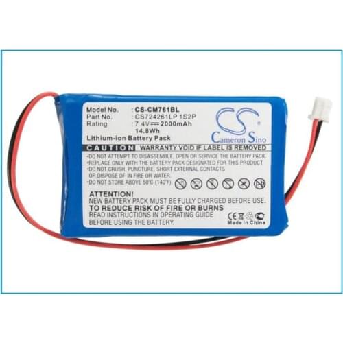 Cameron Sino 2000mAh battery for OLYMPIA CM75 CM-75 760 761 762 910 911 912 940 940F 941 941F 942 CS724261LP 1S2P