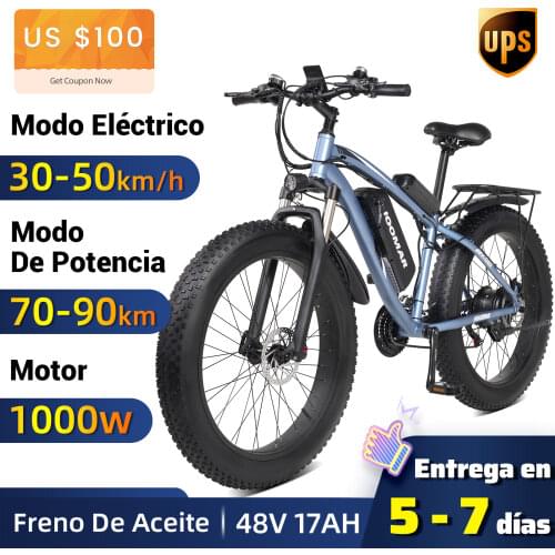 Electric Bike JOOMAR 48V 1000W Motor 4.0 Fat Tire Bicycle JM02S Plus Snow Bicycle Mountain Ebike Men Kit MTB Bike 17AH Battery