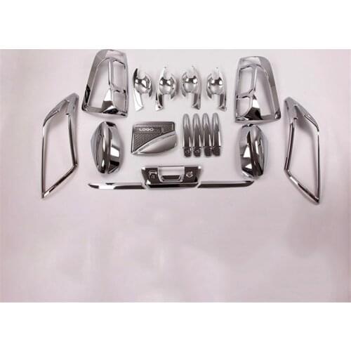Chrome accessories for nissan navara 2015 body kit protective cover have logo for NISSAN NP300 body parts whole exterior cover