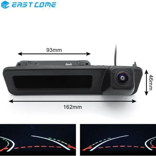 Trajectory Tracks 1080P Trunk Handle Car Rear View Camera For BMW X1 X3 X4 X5 F30 F31 F34 F07 F10 F11 F25 F26 E84 Reverse Camera