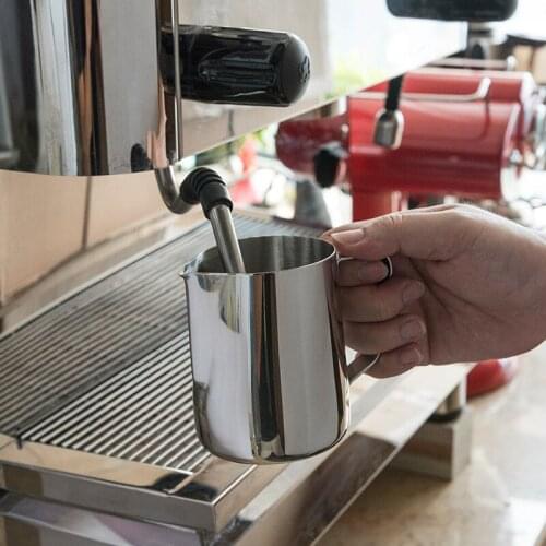 Milk Frothing Pitcher, Coffee Stainless Steel Frothing Pitcher Espresso Coffee Barista Craft Latte Cappuccino Frothing Pitcher