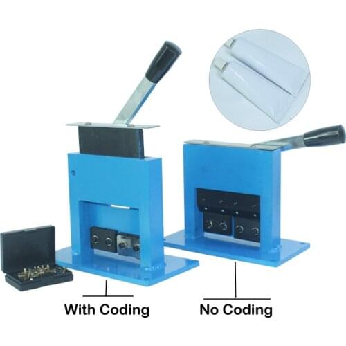 SHENLIN Aluminum tube sealing machine, teeth paste tube sealer, aluminum stamping sealer, with expiration codes, manual sealer