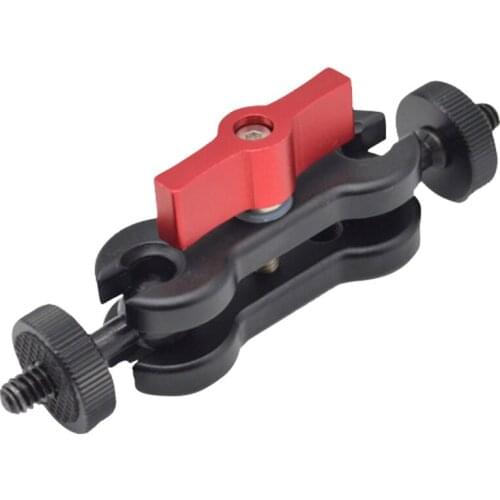 Multi-function Ball Head Clamp Ball Mount Clamp Magic Arm Super Clamp w/ 1/4" Thread for Camera Cage Rig Monitor/LED Light