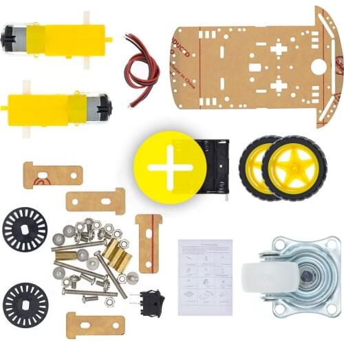 Motor Smart Robot Car Chassis Kit Speed Encoder Battery Box 2WD For Arduino