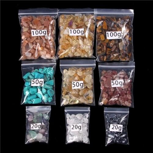 5-8mm Natural Gemstones Crushed Stone Crystal Amazonite Irregular Shape No hole Energy Gravel For Fish Tank Bonsai Decoration