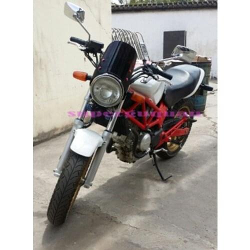 New Style For Honda CB400 CB 400 Super Four CB400SF CB 400 SF ABS Motorcycle Windshield/Windscreen+screws Smoke Black