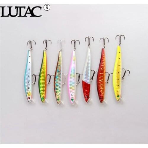 LUTAC fishing lures minnow floating 7 colors hard plastic baits carp fishing wobblers artificial lure pesca fishing tackle