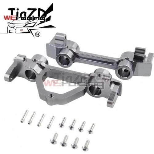Aluminum Alloy Silver Front Rear Bumper Mount for 1/10 RC Crawler Axial SCX10 Upgrade Parts RC Car Accessories Y09