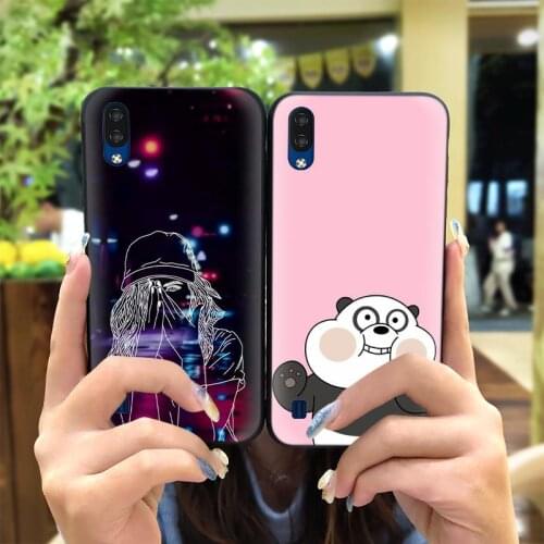 Cartoon Popsocket Phone Case For ZTE Blade A5 2020 For Girls Silicone Shockproof