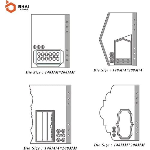 2021 New Active Greeting Card Cover Cutting Die Stencil DIY Dies Scrapbooking Album Paper Card Decor Metal Embossing Craft Metal