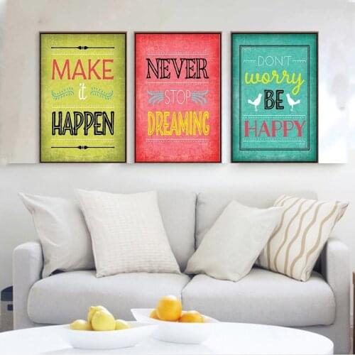 Home Decoration Diamond Painting Mural Art Minimalist Inspirational Quotes Diamond Embroidery Poster Home Office Room Decoration