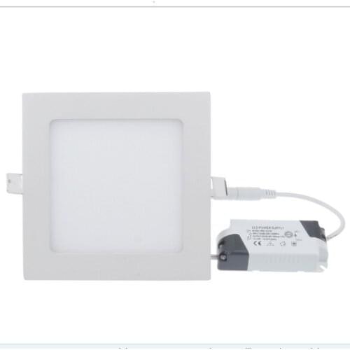 Ultra Thin Led Panel light Round/Square 3w 4w 6w 9w 12w 15w 25w LED Ceiling Recessed Down Light AC85-265V + Driver LED downlight