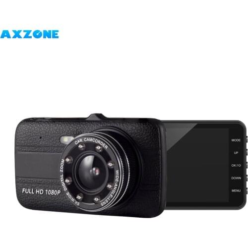 AXZONE T2 Dash Cams 4" Car DVR with Night Vision, Car Camera with 8 Led Lights, 1080P Full HD Dash Cam, 4 Inch LCD