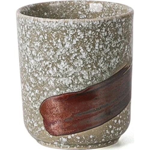 Vintage Tea Cup Japanese Tea Bowl 200ml Ceramic Pottery Teacup Retro Water Cups Container Teaware Drinkware Teacups Crafts