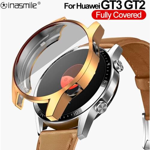 Soft TPU Bumper case For Huawei watch GT 2e 42mm 46mm GT2 Pro Screen Protector cover for Honor Magic 2 46mm watch Accessories