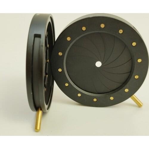 1pcs 1.5-25mm Mechanical Iris Aperture Diaphragm Microscope Camera Condenser Parts