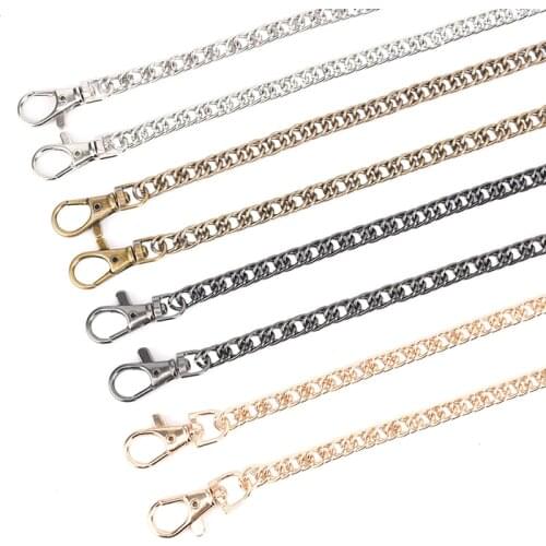 1PC 100cm DIY Purse Chain With Buckles Handbag Metal Chains For Bag Shoulder Bags Straps Handbag Handles Bag Parts & Accessories