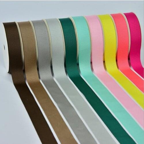 10046 6 9 13 16 25 38mm New double ribbon 50 yards DIY hair accessories hair bow gift packaging handmade materials chinstrap