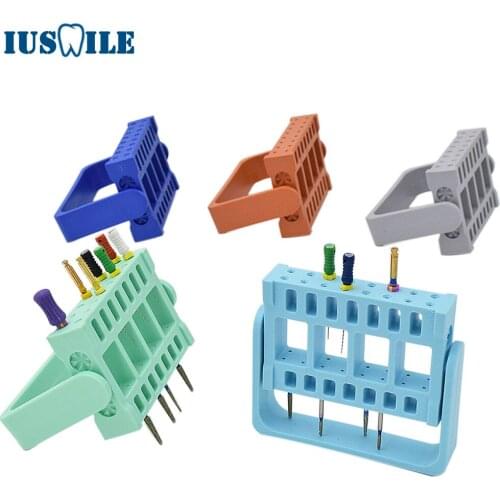 5 PCS 32 Holes Two Function Endodontic Block For Endo Files & FG Burs Dental Sterilizable Instrument