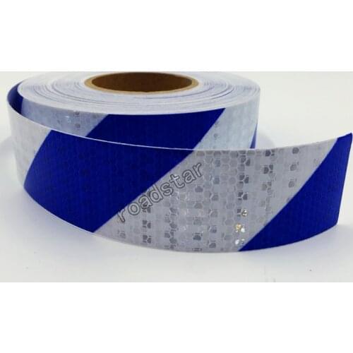 5CMx50M PVC Safety Reflective Warning Tape Conspicuity Film Sticker Multicolor