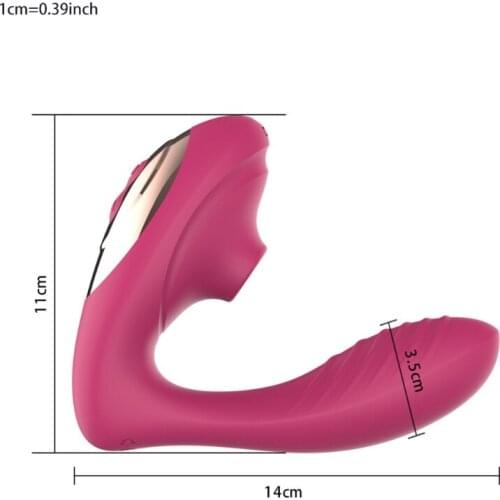 50LF 10 Frequency Sucking G Spot Vibrator Wearable Stimumator Rechargeable Massager Adult Sex Toy for Women Couples