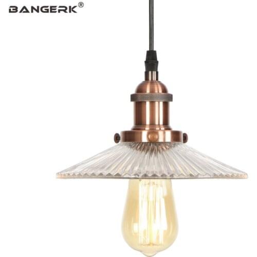 Antique LED Pendant Lamp Loft Glass Retro Hanging Lights Fixtures Edison Bulb For Dinning Room Kitchen Bar Home Decor Lighting