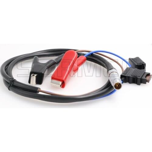 Car Battery Alligator Clips to 2B 2 Pin Male Power Cable for Trimble Trimmark3 Radio MK3