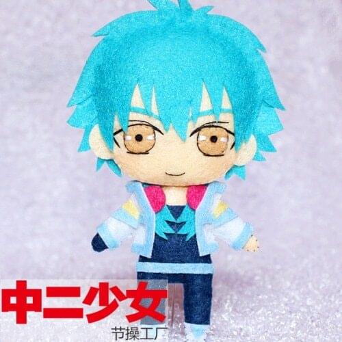DRAMAtical Murder Anime Handmade DIY Key Ring Pendant Material Package Assemble By Cutting and Sewing DMMd Seragaki Aoba