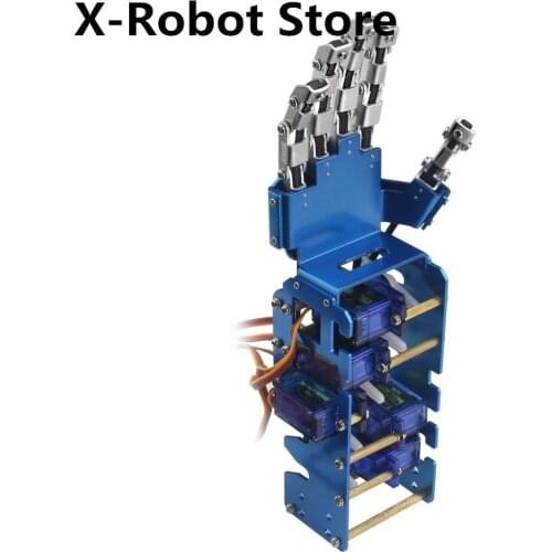 DIY 5DOF Humanoid Five Finger Robot STM32 Single Chip Ultrasonic Light Sensing Sensor Arduino Robot Toy