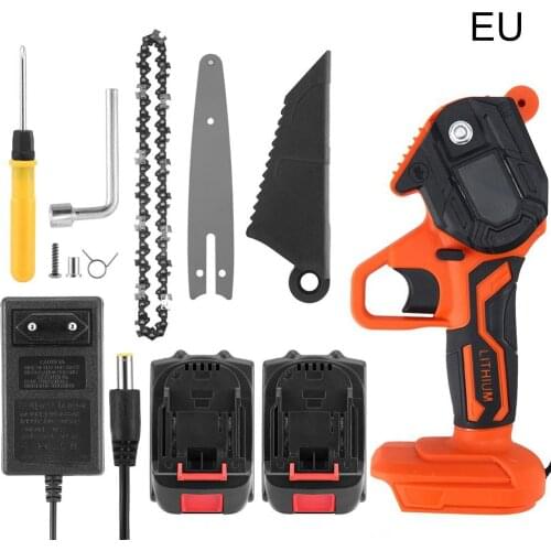 6" Mini Electric Chainsaw Rechargeable Woodworking Tool Low Power Consumption Electric Chainsaw Gardening Tool