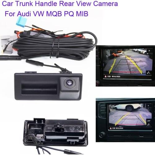 No need CANBUS,Original Dynamic Car rear view camera for Audi A4L VW Touran Sagitar LaVida plus Skoda Speedy Octavia