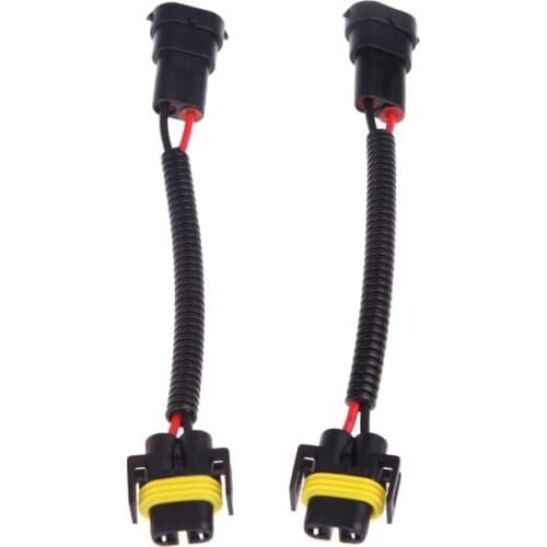KKMOON 2pcs H8 H9 H11 Wiring Harness Socket Wire Connector Plug Adapter for HID LED Foglight Head Light Lamp Bulb