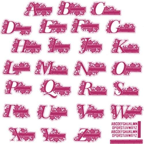 Custom Alphabet Collection Dies Scrapbooking Metal Cutting Dies Craft Embossing Greeting Card Template DIY Handmade 2021 New