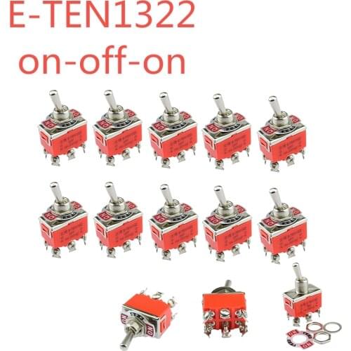Micro switch 15A 250VAC 6PIN ON-ON E-TEN1321 Toggle switch Rocker switch The power switch