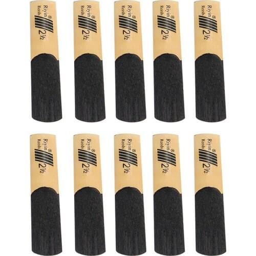 10pcs Tenor Sax Saxophone Reed Set Strength1.5/2.0/2.5/3.0/3.5/4.0 For Tenor Sax Reed Woodwind Accessories Replacements