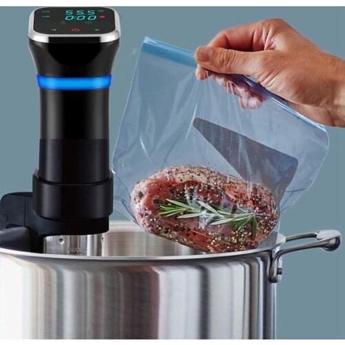 Portable 1100W Vacuum Food Sous Vide Machine Precision Cooker Cooking Device Sturdy Immersion Circulator Digital Timer, US Plug