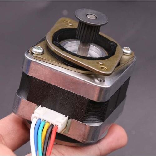 Nema 17 Stepper Motor Minebea 42 Motor 2-phase 4-wire 0.2Nm 29.5mm Nema17 Stepping Motor 0.9° w/ Timing Pulley For 3D Printer