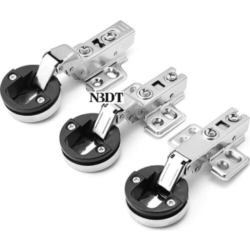 4Pcs/Lot Soft-close Hydraulic Hinge 4-6mm Glass Door Shiny Chrome Decorative Cap Cover Wine Cupboard Cabinet Display Showcase